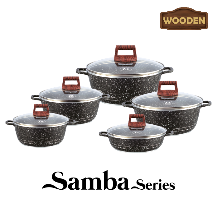 ZCS-7106 Aluminium Casserole Set